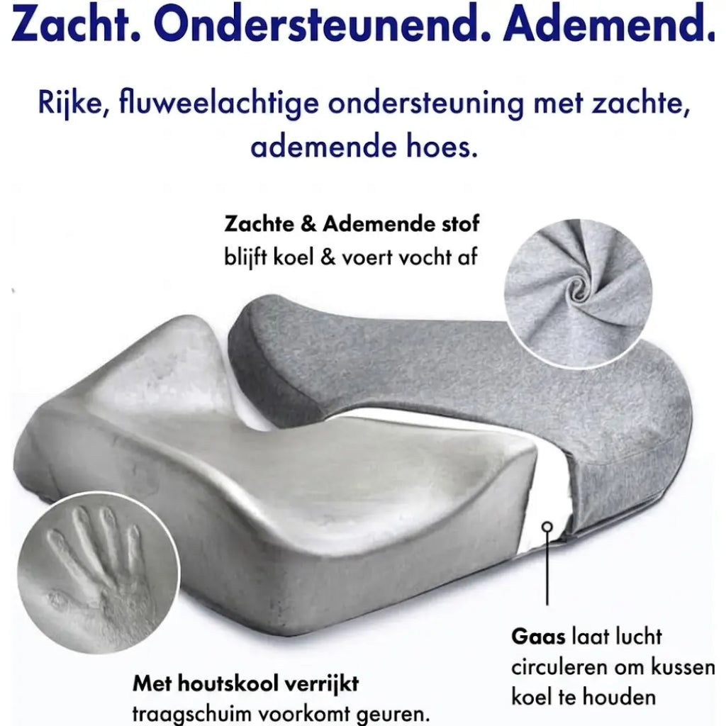 CloudSeat™ – Gepatenteerd Ergonomisch Zitkussen voor Drukverlichting