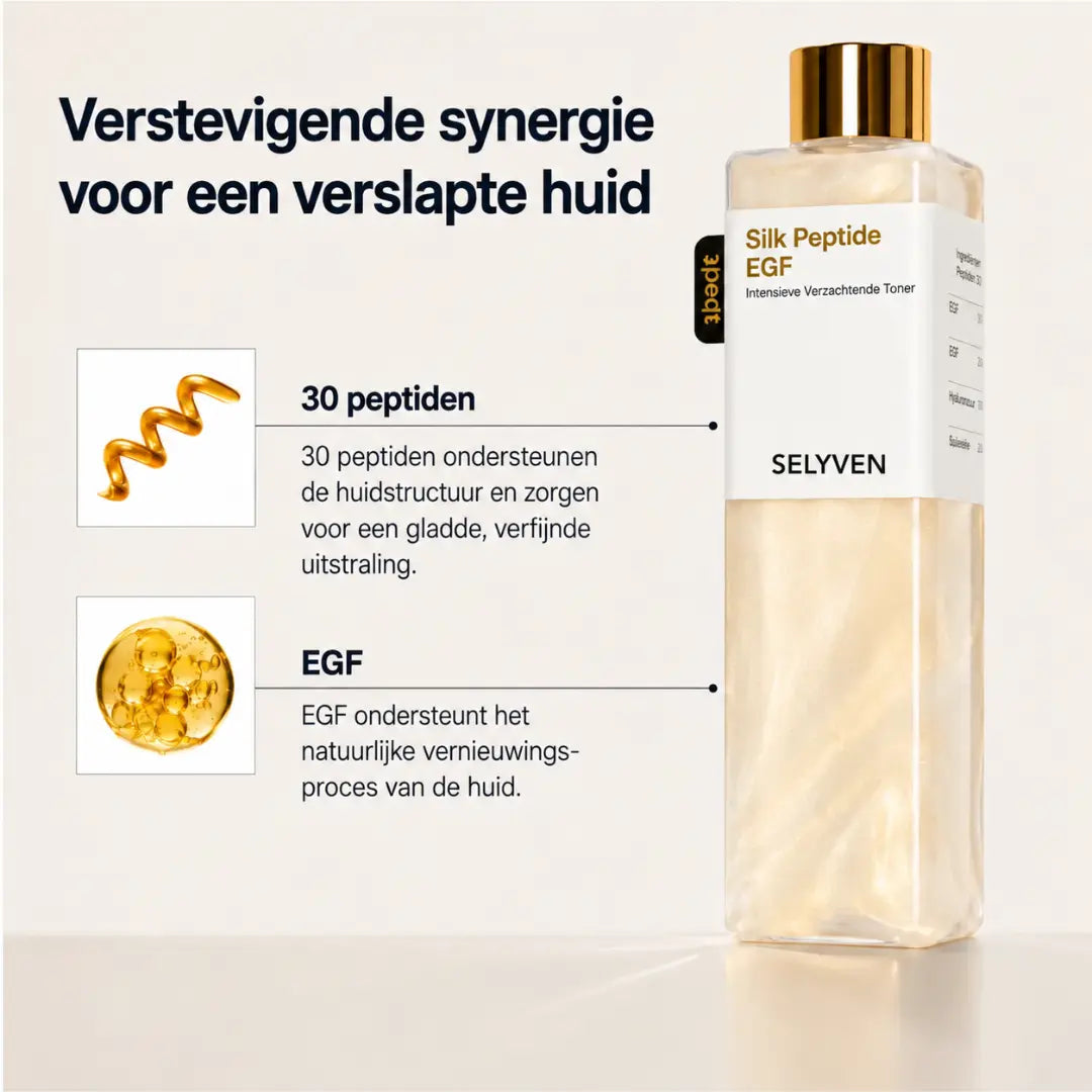 SELYVEN EGF Peptide Toner – Verstevigende Gezichtstoner voor Fijne Lijntjes, Verslapte Huid & Intensieve Hydratatie
