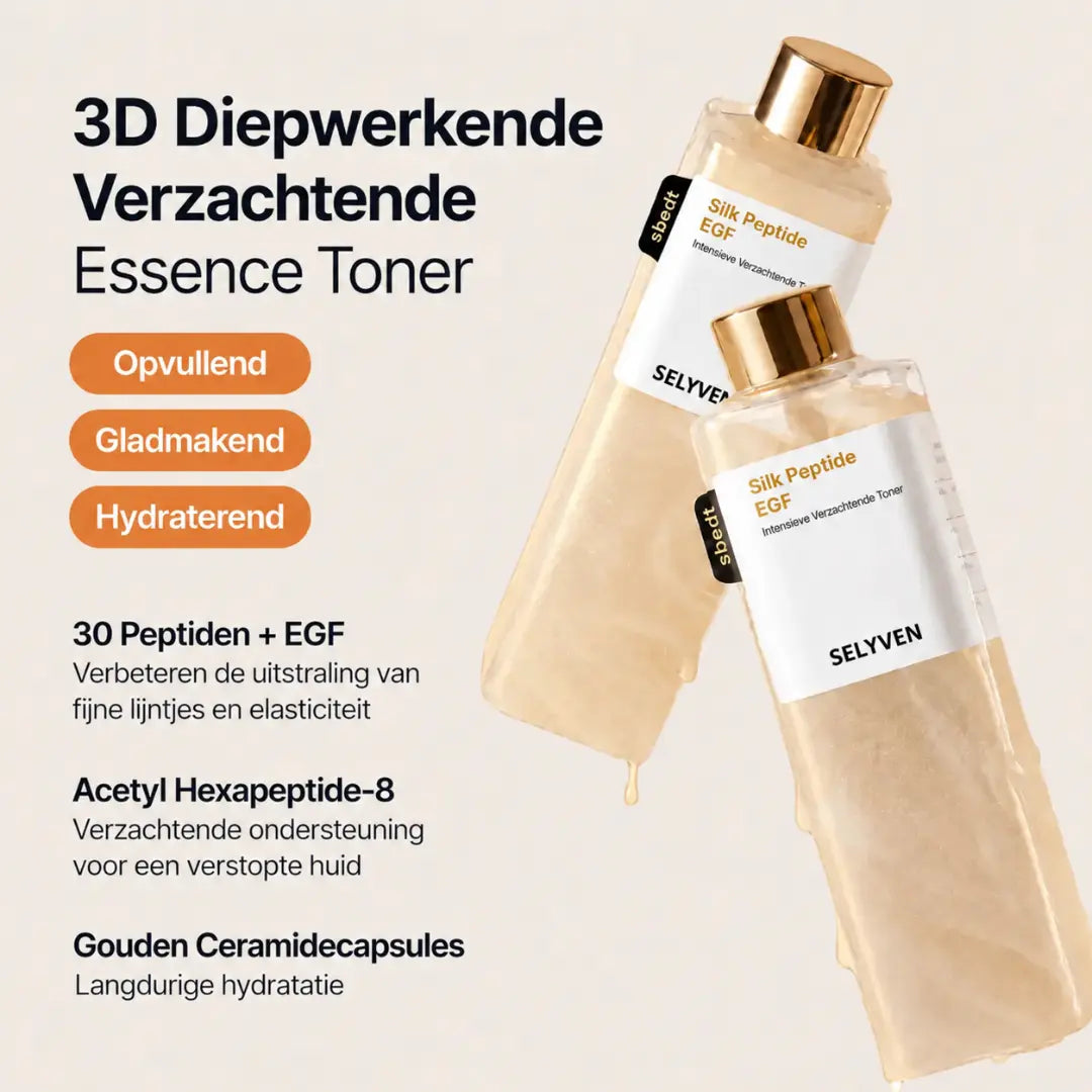 SELYVEN EGF Peptide Toner – Verstevigende Gezichtstoner voor Fijne Lijntjes, Verslapte Huid & Intensieve Hydratatie