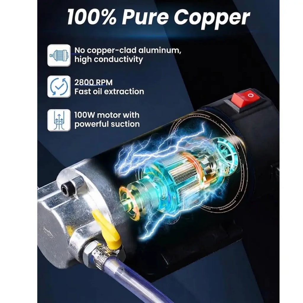 Selyven 12V Electric Oil Extractor Pump – Fast, Mess-Free DIY Oil Change (100W)